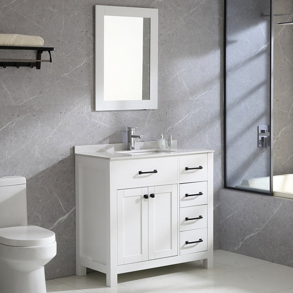 Latitude Run?? 35.8'' Free-standing Single Bathroom Vanity with ...